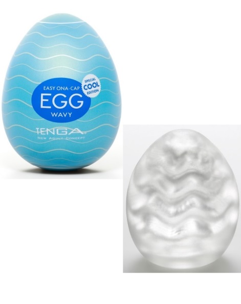 Мастурбатор Tenga Egg Wavy Special Cool Edition EGG-001C - Tenga - Не анатомические мастурбаторы - Купить